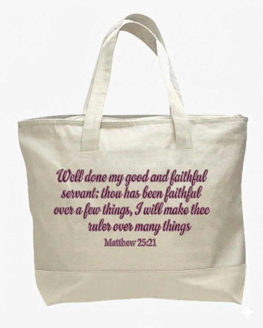 LARGE ZIPPER TOTE (CLOCK IT)