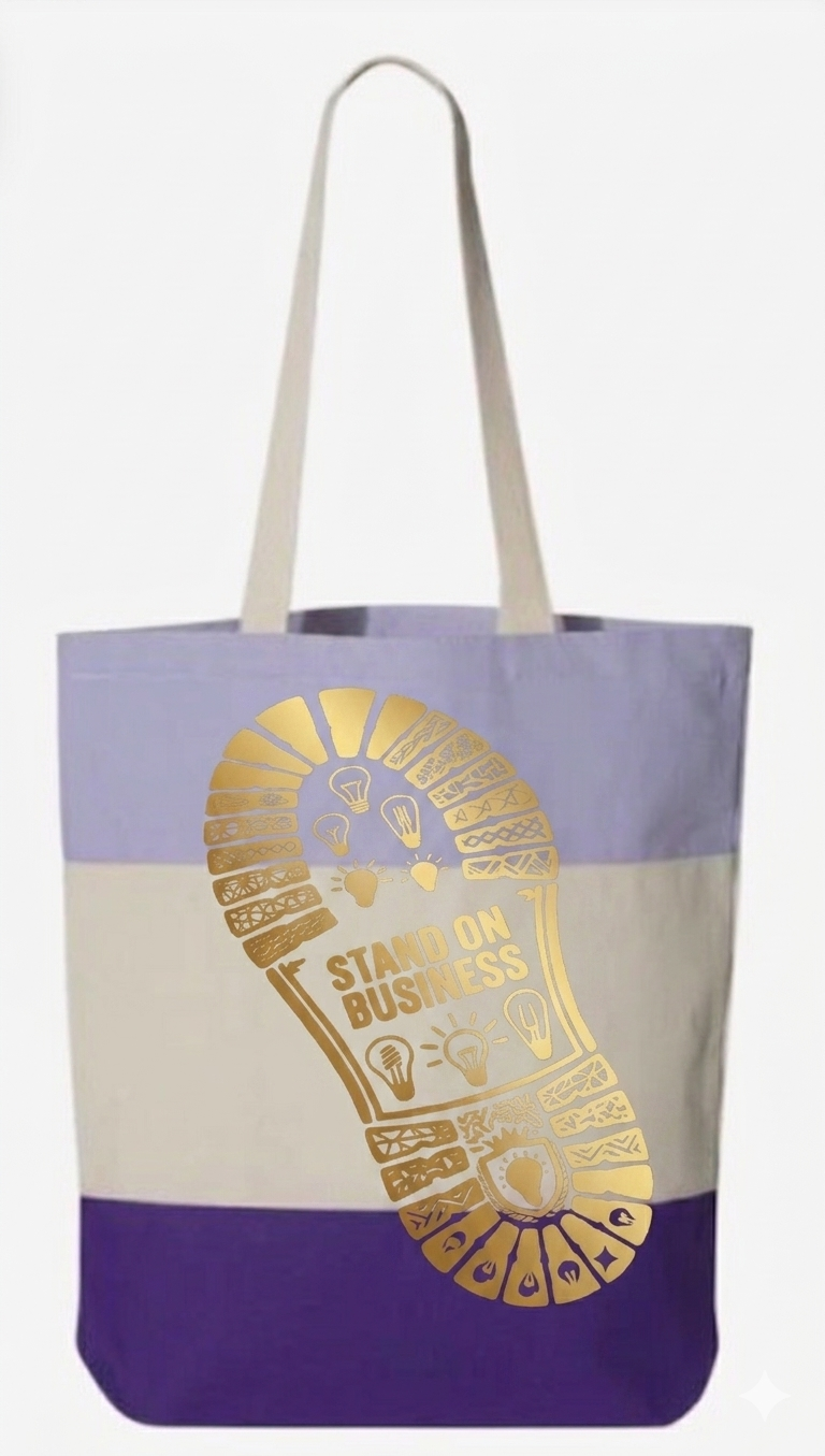 LAVENDER TOTE (STAND ON BUSINESS)